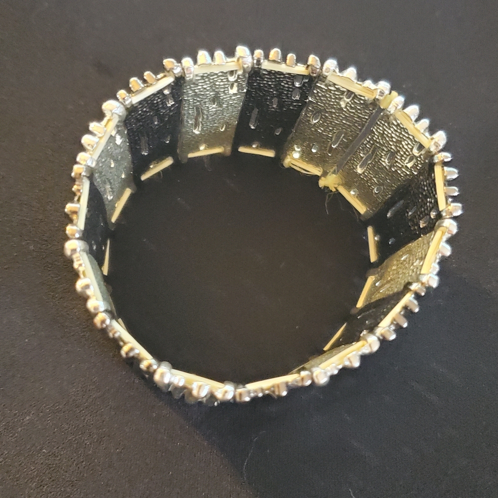Silver and Dark Gray Women's Bracelet - Picture 3 of 3